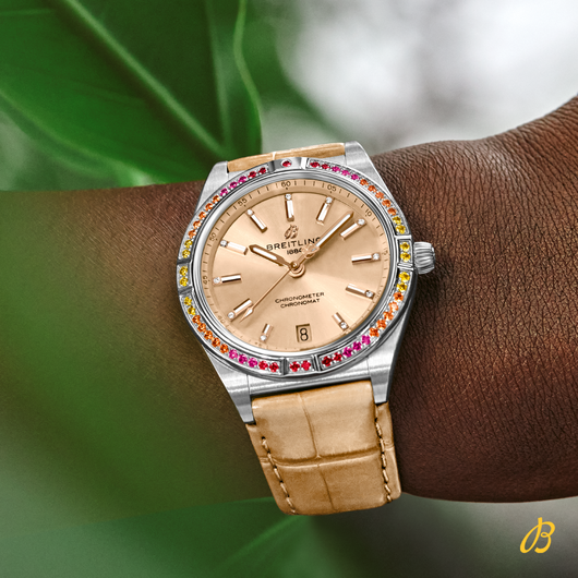 Breitling Chronomat Automatic 36 South Sea Brown Dial Brown Leather Strap Watch for Women - A10380611A1P1 Buy Now By Breitling