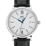IWC Portofino Automatic '150 Years' Edition Automatic White Dial Black Leather Strap Watch for Men - IW356519 Buy Now By IWC