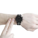 Emporio Armani Classic Black Dial Black Leather Strap Watch For Men - AR1860 Buy Now By Emporio Armani