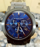 Burberry The City Navy Blue Dial Black Steel Strap Watch for Men - BU9365 Buy Now By Burberry
