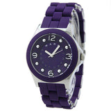 Marc Jacobs Pelly Purple Dial Purple Silicone Strap Watch for Women - MBM2538 Buy Now By Marc Jacobs
