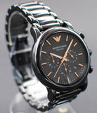 Emporio Armani Luigi Ceramic Chronograph Black Dial Black Strap Watch For Men - AR1509 Buy Now By Emporio Armani
