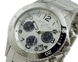 Marc Jacobs Marc Chronograph Silver Dial Silver Steel Strap Watch for Men - MBM3155 Buy Now By Marc Jacobs