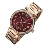 Michael Kors Skylar Maroon Dial Rose Gold Steel Strap Watch for Women - MK6086 Buy Now By Michael Kors