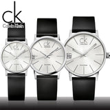 Calvin Klein Post Minimal Silver Dial Black Leather Strap Watch for Men - K7621192 Buy Now By Calvin Klein