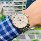 Tissot Luxury Powermatic 80 Gold Dial Silver Steel Strap Watch For Men - T086.407.22.261.00 Buy Now By Tissot