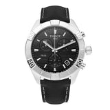 Tissot PR 100 Sport Quartz Chronograph Black Dial Black Leather Strap Watch For Men - T101.617.16.051.00 Buy Now By Tissot