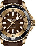 Breitling Superocean Automatic 44 Brown Dial Brown Rubber Strap Watch for Men - N17376201Q1S1 Buy Now By Breitling