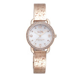 Coach Delancey Silver Dial Rose Gold Steel Strap Watch for Women - 14502355 Buy Now By Coach
