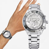 Swarovski Dextera Chronograph Silver Dial Silver Steel Strap Watch for Women - 5641297 Buy Now By Swarovski