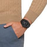 Fossil Machine Chronograph Black Dial Black Steel Strap Watch for Men - FS4552 Buy Now By Fossil