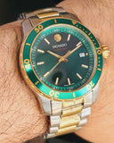 Movado Series 800 Green Dial Two Tone Steel Strap Watch for Men - 2600147 Buy Now By Movado