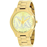 Michael Kors Slim Runway Gold Dial Gold Steel Strap Watch for Women - MK3590 Buy Now By Michael Kors