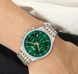 Hugo Boss Gregor Chronograph Green Dial Two Tone Steel Strap Watch For Men - 1514081 Buy Now By Hugo Boss