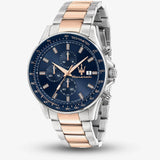 Maserati SFIDA Chronograph Blue Dial Two Tone Steel Strap Watch For Men - R8873640012 Buy Now By Maserati