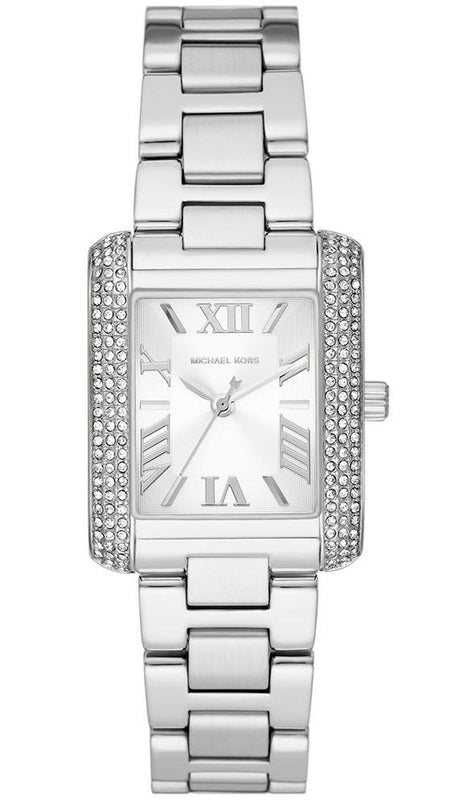 Michael Kors Emery Three-Hand Crystals White Dial Silver Steel Strap Watch for Women - MK4642 Buy Now By Michael Kors