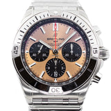 Breitling Chronomat B01 42 Brown Dial Silver Steel Strap Watch for Men - AB0134101K1A1 Buy Now By Breitling