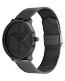 Calvin Klein Minimal Black Dial Black Mesh Bracelet Watch for Men - K3M214X1 Buy Now By Calvin Klein