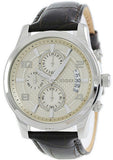 Guess Exec Chronograph White Dial Brown Leather Strap Watch For Men - W0076G2 Buy Now By Guess