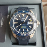 Tag Heuer Aquaracer Calibre 5 Automatic Blue Dial Blue Rubber Strap Watch for Men - WAY201B.FT6150 Buy Now By Tag Heuer