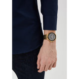 Guess Track Grey Dial Gold Steel Strap Watch for Men - GW0426G2 Buy Now By Guess