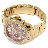 Michael Kors Wren Purple Dial Gold Steel Strap Watch for Women - MK6290 Buy Now By Michael Kors