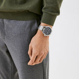 Tommy Hilfiger Asher Chronograph Black Dial Silver Steel Strap Watch For Men - 1791852 Buy Now By Tommy Hilfiger