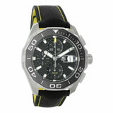 Tag Heuer Aquaracer Automatic Chronograph Black Dial Black Nylon Strap Watch for Men - CAY211A.FC6361 Buy Now By Tag Heuer