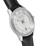 Gucci G Timeless Eryx Silver Dial Black Leather Strap Watch For Men - YA126338 Buy Now By Gucci