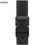 Guess Odyssey Quartz Black Dial Black Leather Strap Watch For Men - W1108G5 Buy Now By Guess