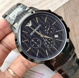 Emporio Armani Renato Chronograph Quartz Blue Dial Grey Steel Strap Watch For Men - AR2505 Buy Now By Emporio Armani