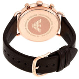 Emporio Armani Aviator Grey Dial Brown Leather Strap Watch For Men - AR11106 Buy Now By Emporio Armani