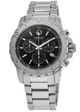 Movado Series 800 Chronograph Black Dial Silver Steel Strap Watch For Men - 2600110 Buy Now By Movado