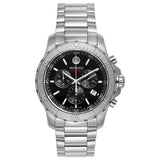 Movado Series 800 Chronograph Black Dial Silver Steel Strap Watch For Men - 2600110 Buy Now By Movado