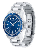 Movado Series 800 Blue Dial Silver Steel Strap Watch For Men - 2600137 Buy Now By Movado