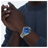 Movado Series 800 Blue Dial Silver Steel Strap Watch For Men - 2600137 Buy Now By Movado