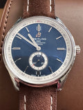 Breitling Premier Automatic 40mm Blue Dial Brown Leather Strap Mens Watch - A37340351C1X2 Buy Now By Breitling