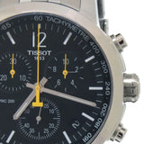 Tissot PRC 200 Chronograph Black Dial Silver Steel Strap Watch For Men - T114.417.11.057.00 Buy Now By Tissot
