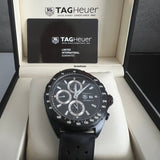 Tag Heuer Formula 1 Automatic Chronograph Black Dial Black Leather Strap Watch for Men - CAZ2011.FT8024 Buy Now By Tag Heuer