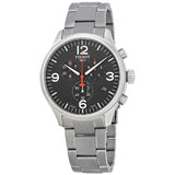 Tissot Chrono XL Black Dial Silver Steel Strap Watch For Men - T116.617.11.057.00 Buy Now By Tissot