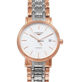 Longines Presence 38.5mm Automatic White Dial Two Tone Steel Strap Watch for Men - L4.921.1.12.7 Buy Now By Longines