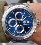 Tag Heuer Formula 1 Automatic Chronograph Blue Dial Silver Strap Watch for Men - CAZ2015.BA0876 Buy Now By Tag Heuer