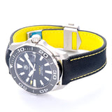 Tag Heuer Aquaracer Calibre 5 Automatic Black Dial Black Nylon Strap Watch for Men - WAY211A.FC6362 Buy Now By Tag Heuer