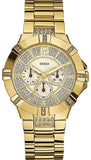 Guess Vista Diamonds Gold Dial Gold Steel Strap Watch for Women - W13573L1 Buy Now By Guess