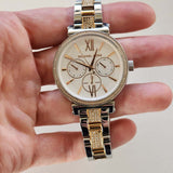 Michael Kors Sofie Chronograph White Dial Two Tone Steel Strap Watch For Women - MK4353 Buy Now By Michael Kors
