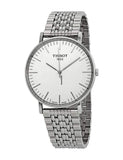 Tissot T Classic Everytime Large White Dial Silver Steel Strap Watch for Men - T109.610.11.031.00 Buy Now By Tissot