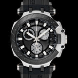 Tissot T Race Chronograph Anthracite Black Dial Black Silicone Strap Watch For Men - T115.417.27.061.00 Buy Now By Tissot
