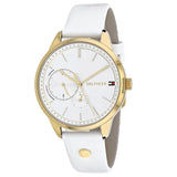 Tommy Hilfiger Brooklyn Quartz White Dial White Leather Strap Watch for Women - 1782018 Buy Now By Tommy Hilfiger