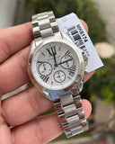 Michael Kors Bradshaw Chronograph Silver Dial Silver Steel Strap Watch for Women - MK6174 Buy Now By Michael Kors