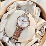 Tissot Le Locle Automatic Lady Silver Dial Two Tone Steel Strap Watch For Women - T41.2.183.16 Buy Now By Tissot